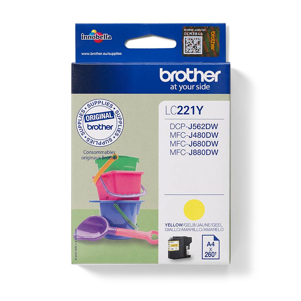Brother LC221Y - Gelb - original - Tintenpatrone