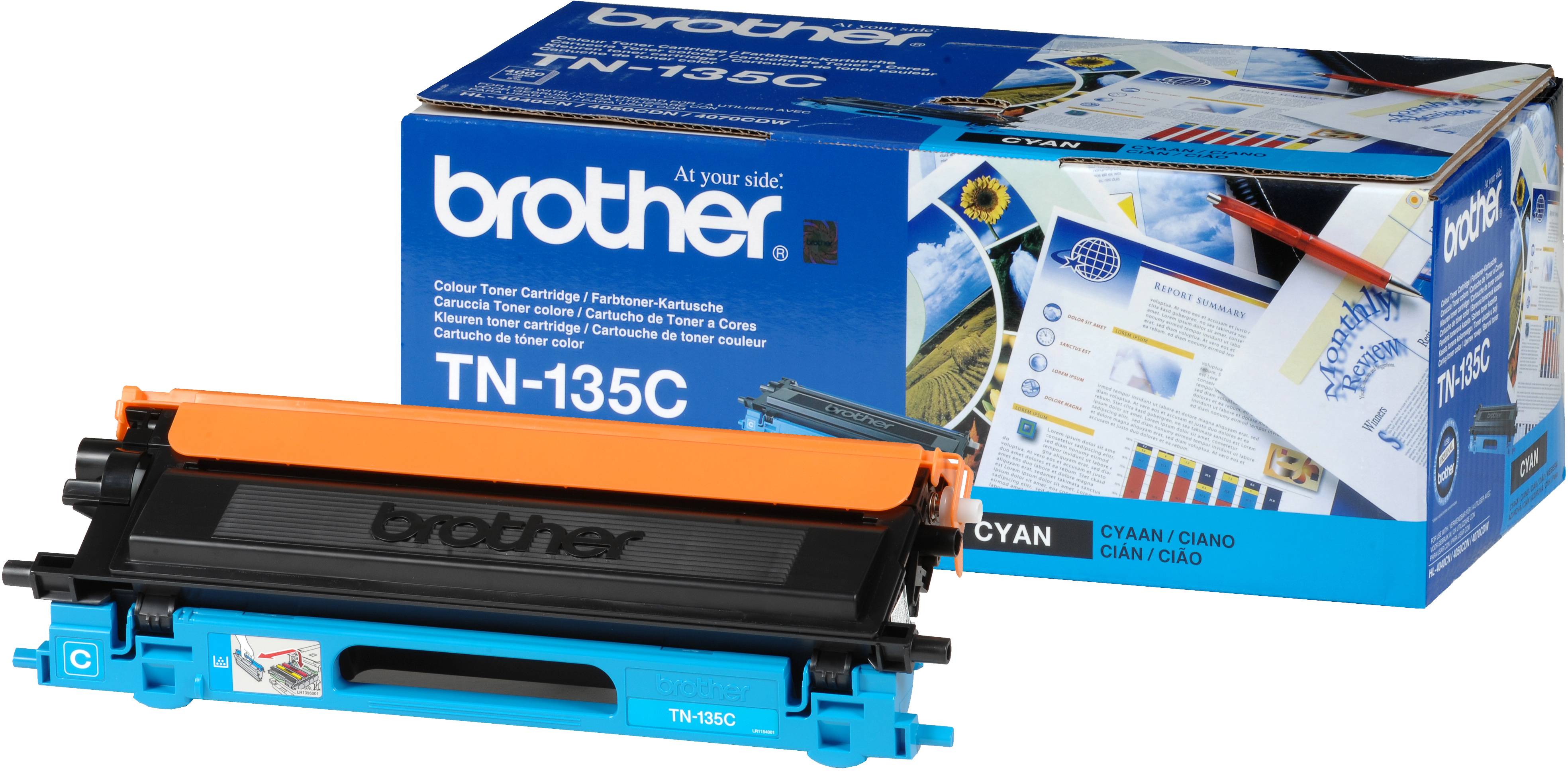 Brother TN135C - Hohe Ergiebigkeit - Cyan - Original