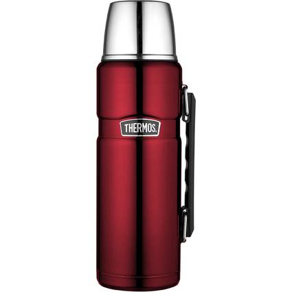 THERMOS Isolierflasche STAINLESS KING, 1,2 Liter, rot