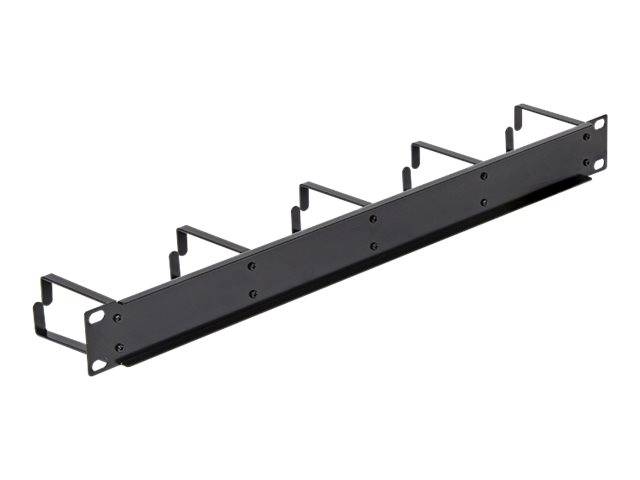 DeLOCK - Kabelmanagement - Jet Black, RAL 9005 - 1U - 48.3 cm (19"")