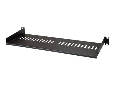 StarTech.com Belüfteter Server Rack Fachboden 1 HE - 175 mm Tief - Stahl - Rack - Regal - Schwarz - 1U - 17.8 cm (7"")