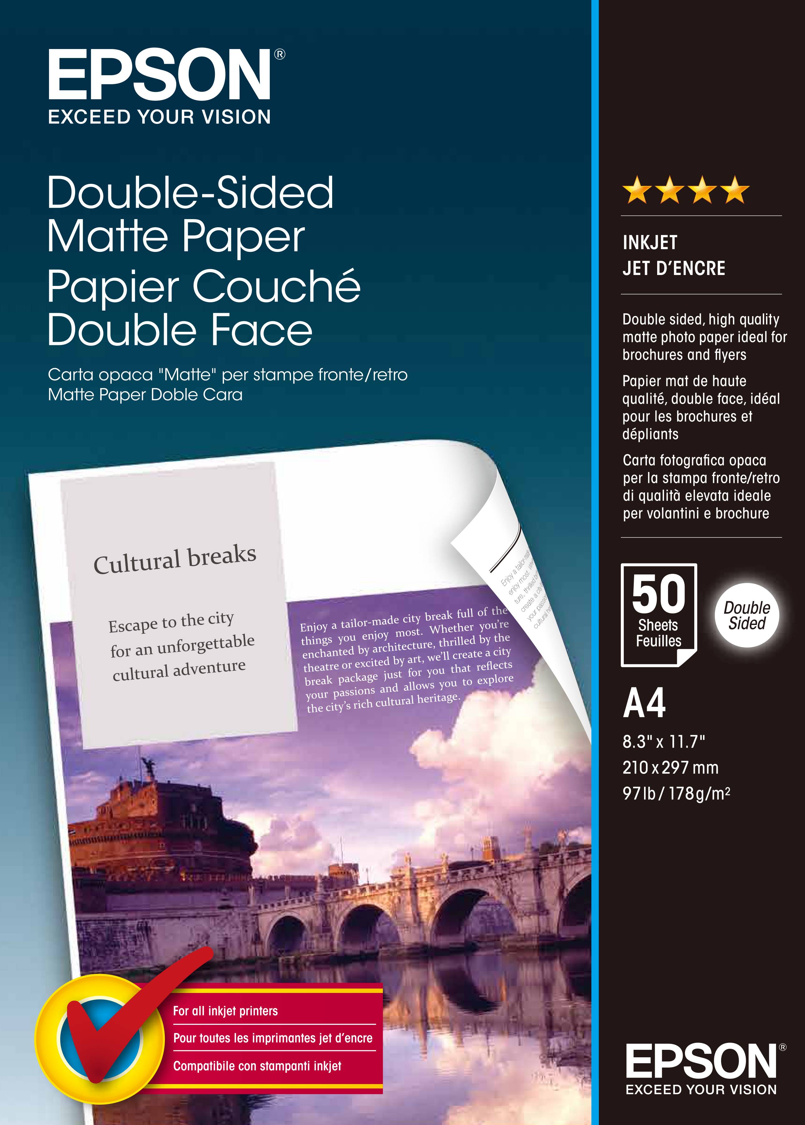 Epson Double-Sided Matte Paper - Matt - A4 (210 x 297 mm)