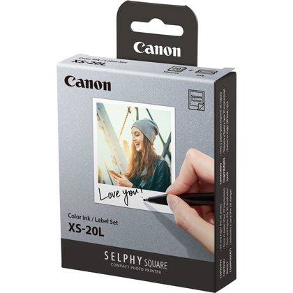 Canon XS-20L - Farbe (Cyan, Magenta, Gelb) - Farbbandkassetten- und Papier-Kit