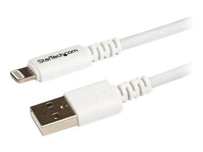 StarTech.com 3m Apple 8 Pin Lightning Connector auf USB Kabel - USB Kabel für iPhone / iPod / iPad - Ladekabel / Datenkabel - Weiß - Lightning-Kabel