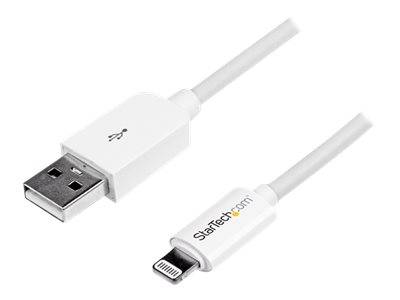 StarTech.com 3m Apple 8 Pin Lightning Connector auf USB Kabel - USB Kabel für iPhone / iPod / iPad - Ladekabel / Datenkabel - Weiß - Lightning-Kabel