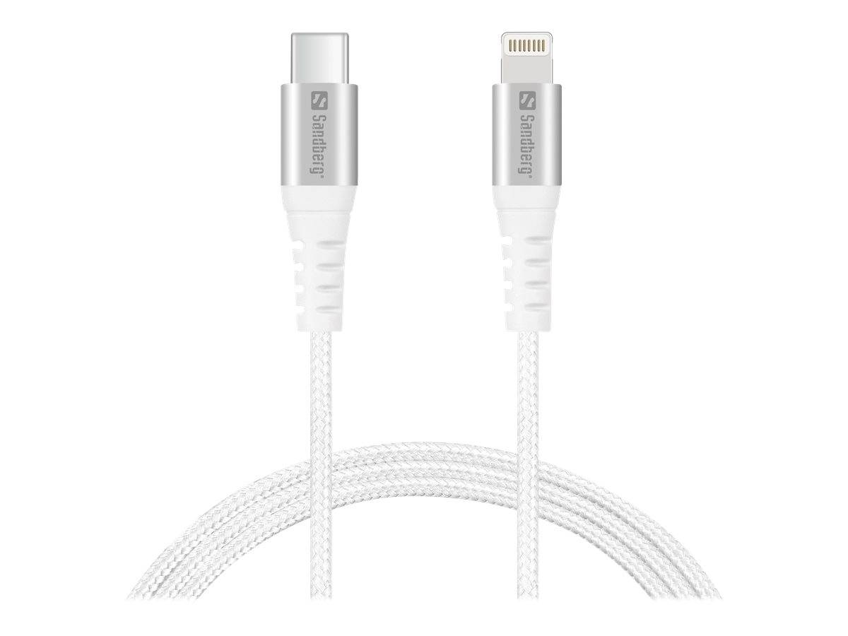 Sandberg - Lightning-Kabel - Lightning männlich bis USB-C männlich - 1 m - für Apple iPad/iPhone/iPod (Lightning)