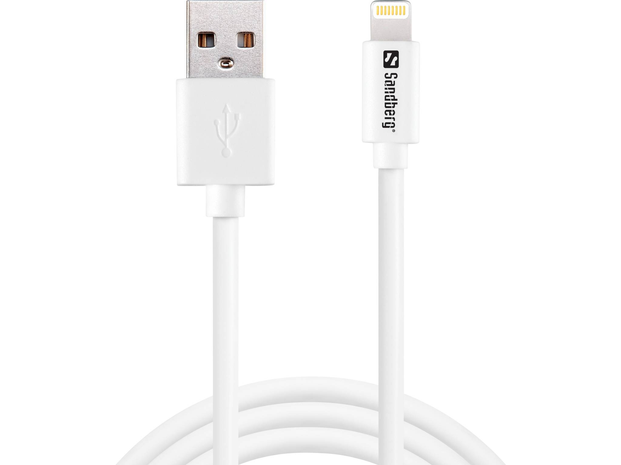 Sandberg - Lightning-Kabel - Lightning männlich bis USB männlich - 1 m - für Apple iPad/iPhone/iPod (Lightning)