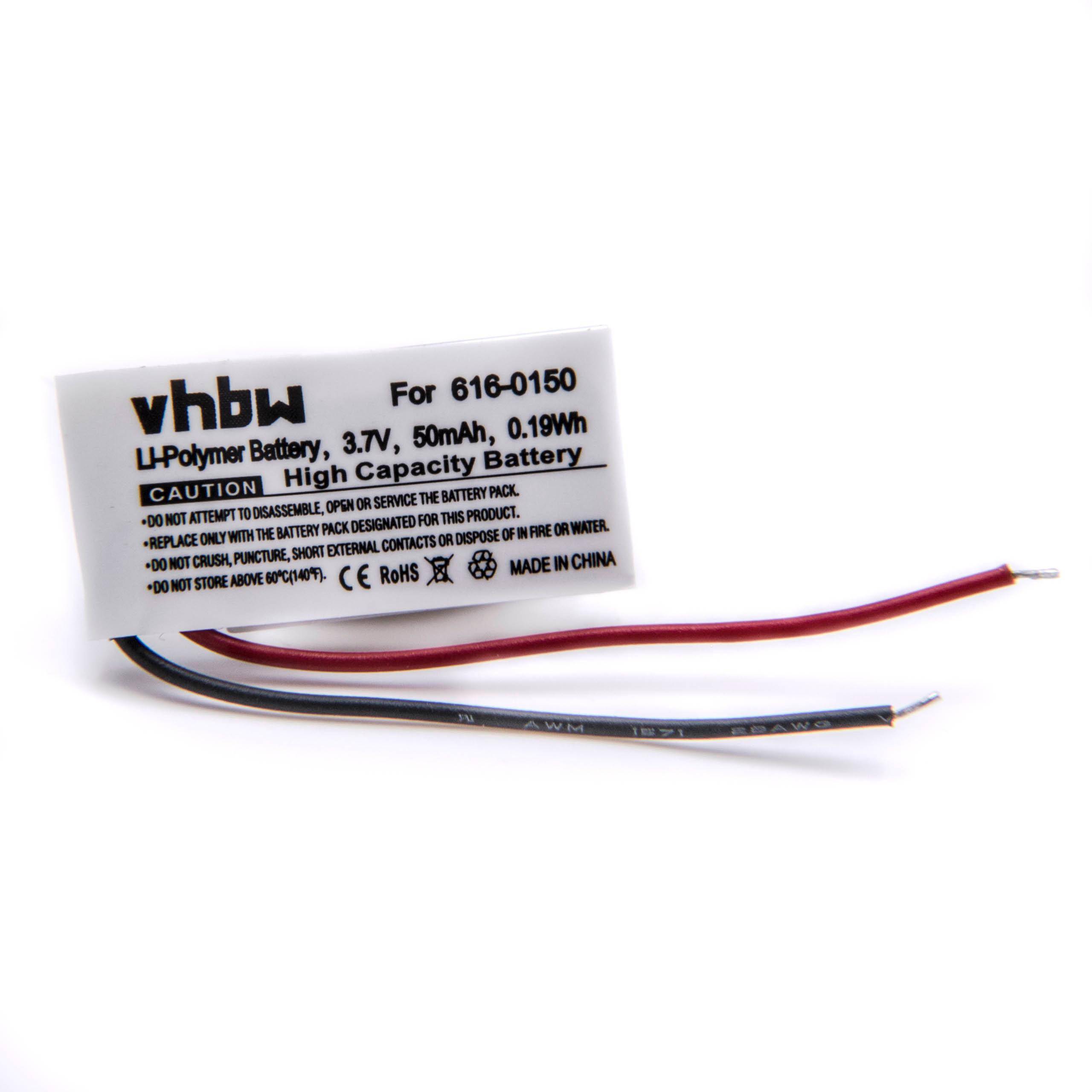 Li-Polymer-Akku - 50mAh (3.7V) - für MP3-Player, Musik Player wie Apple 616-0150, 616-0548
