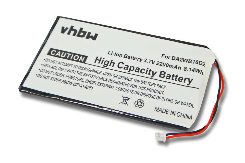 Li-Polymer-Akku - 2200mAh (3.7V) - für MP3-Player, Musik Player wie Iriver DA2WB18D2
