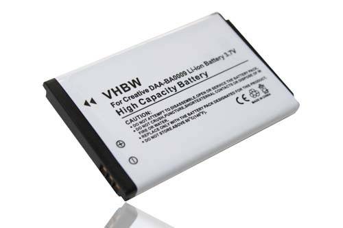 Li-Ion-Akku - 830mAh (3.7V) - für MP3-Player, Musik Player wie Creative BA20203R79909, DAA-BA0009