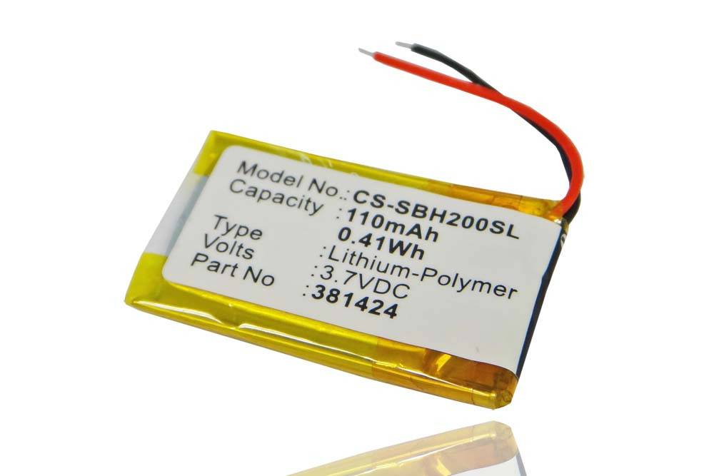 Li-Polymer-Akku - 110mAh (3.7V) - für MP3-Player, Musik Player wie Sony AHB441623