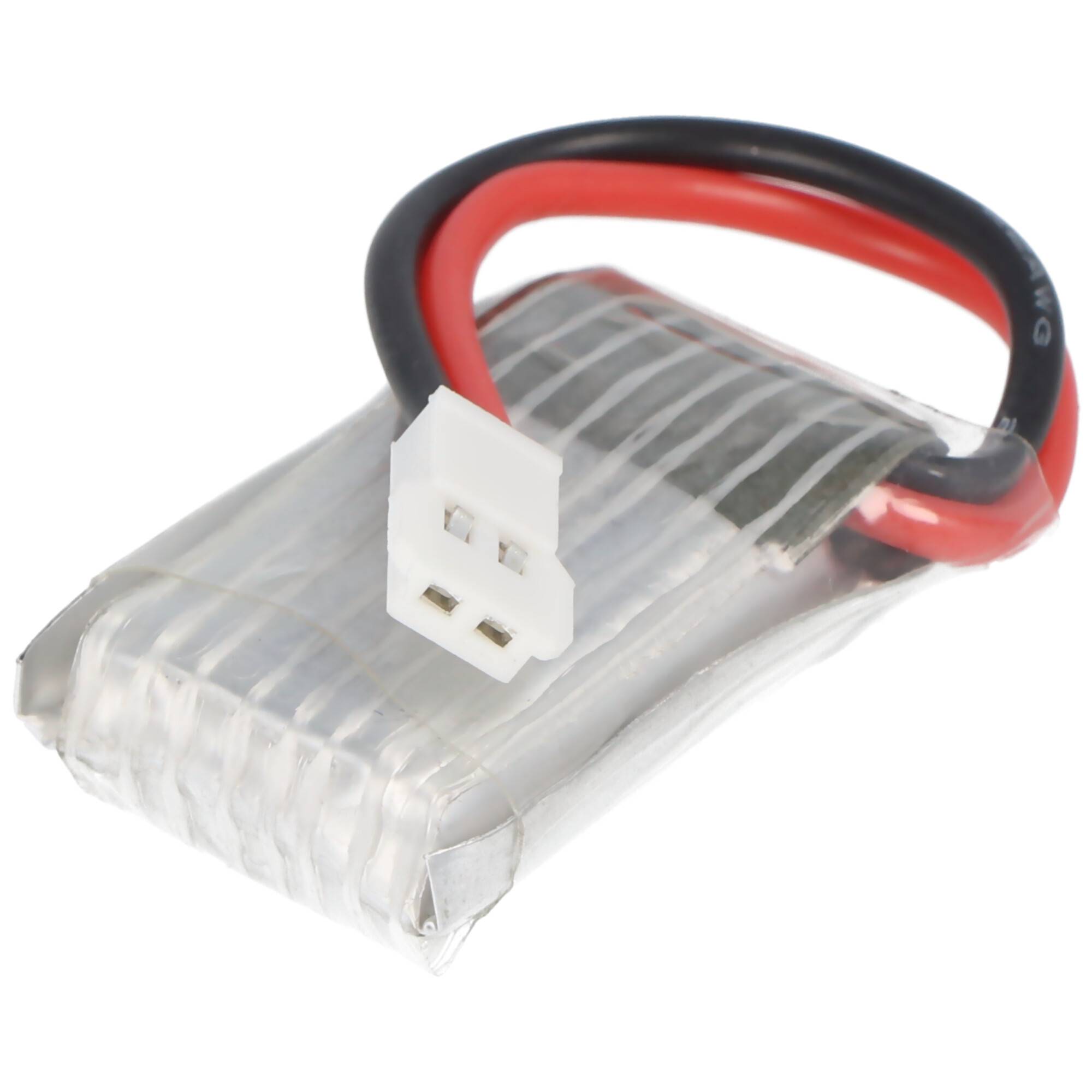 Li-Ion-Akku 180mAh 3.7Volt für HiSky HCP 80 Hubschrauber, Abmessungen ca. 28x19x7,5mm