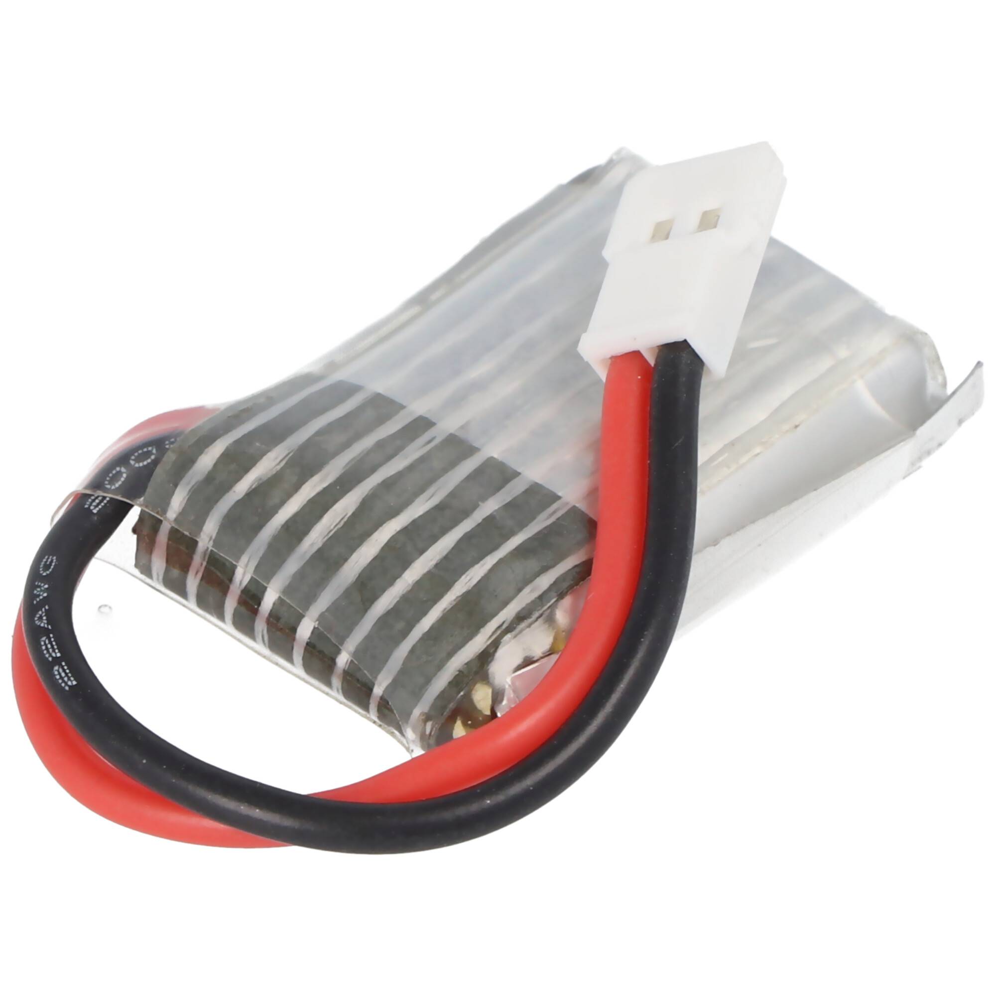 Li-Ion-Akku 180mAh 3.7Volt für HiSky HCP 80 Hubschrauber, Abmessungen ca. 28x19x7,5mm