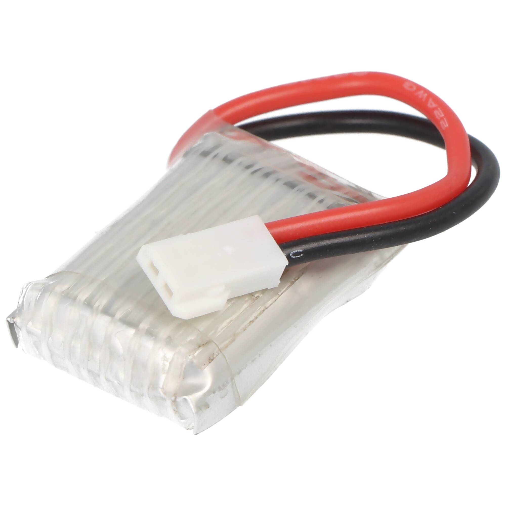 Li-Ion-Akku 180mAh 3.7Volt für HiSky HCP 80 Hubschrauber, Abmessungen ca. 28x19x7,5mm