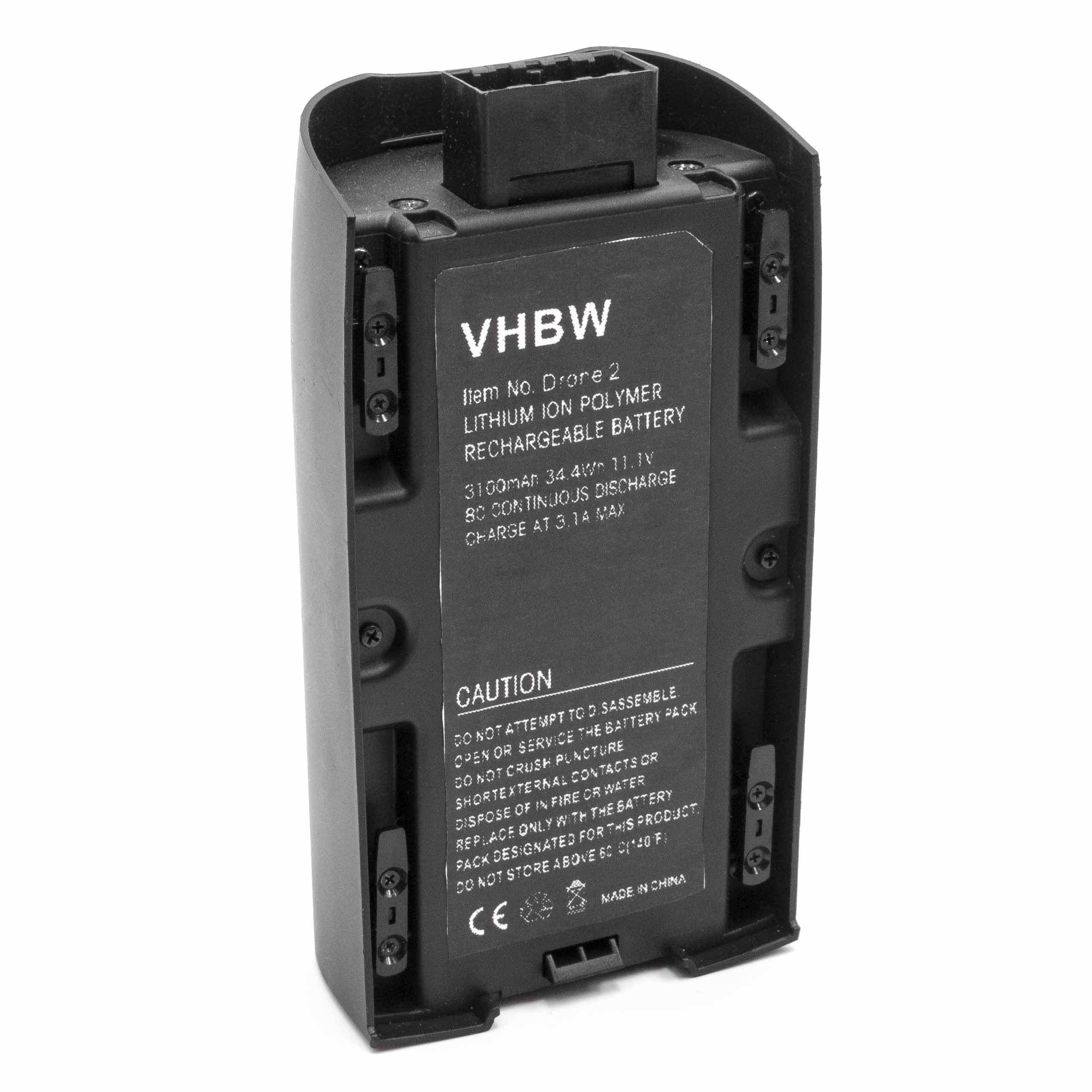Akku für Drohne Multicopter Quadrocopter wie Parrot 1413006, 1416366 3100mAh (11.1V) Li-Polymer