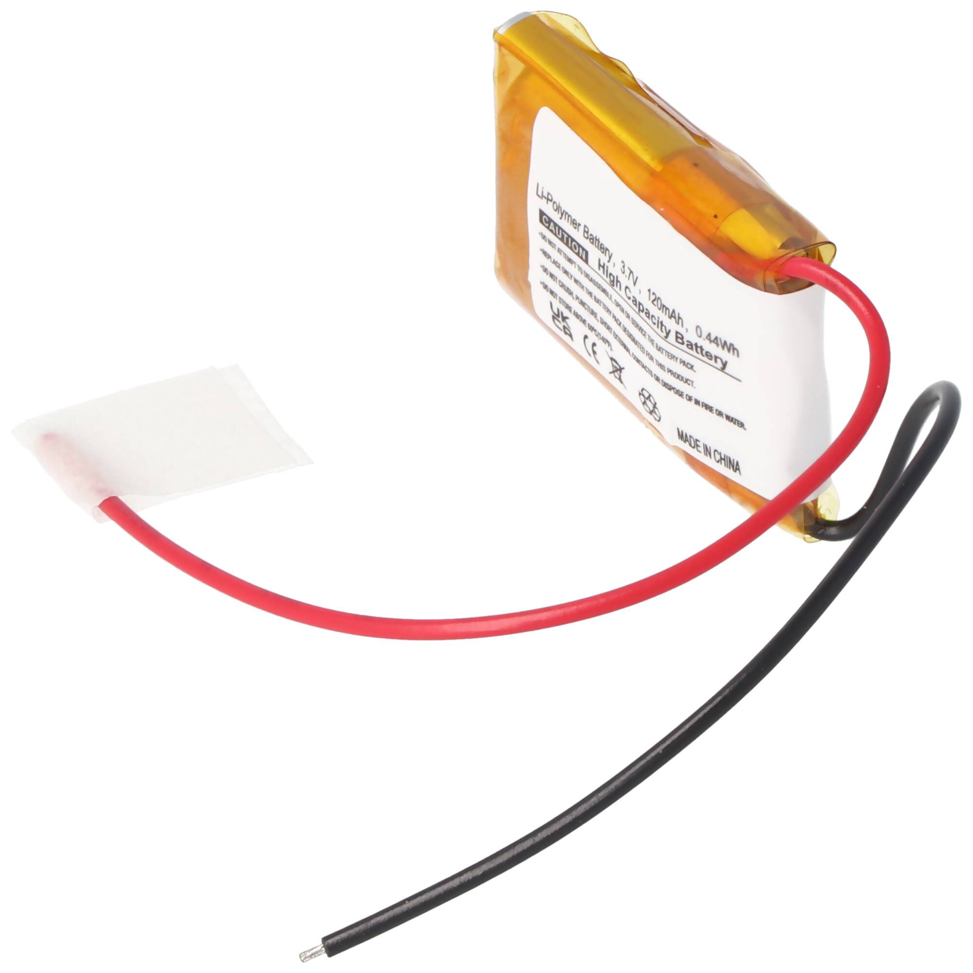 Li-Polymer-Akku 150mAh 3.7 Volt für Modellbau, Abmessungen ca. 25x17,5x7,6mm