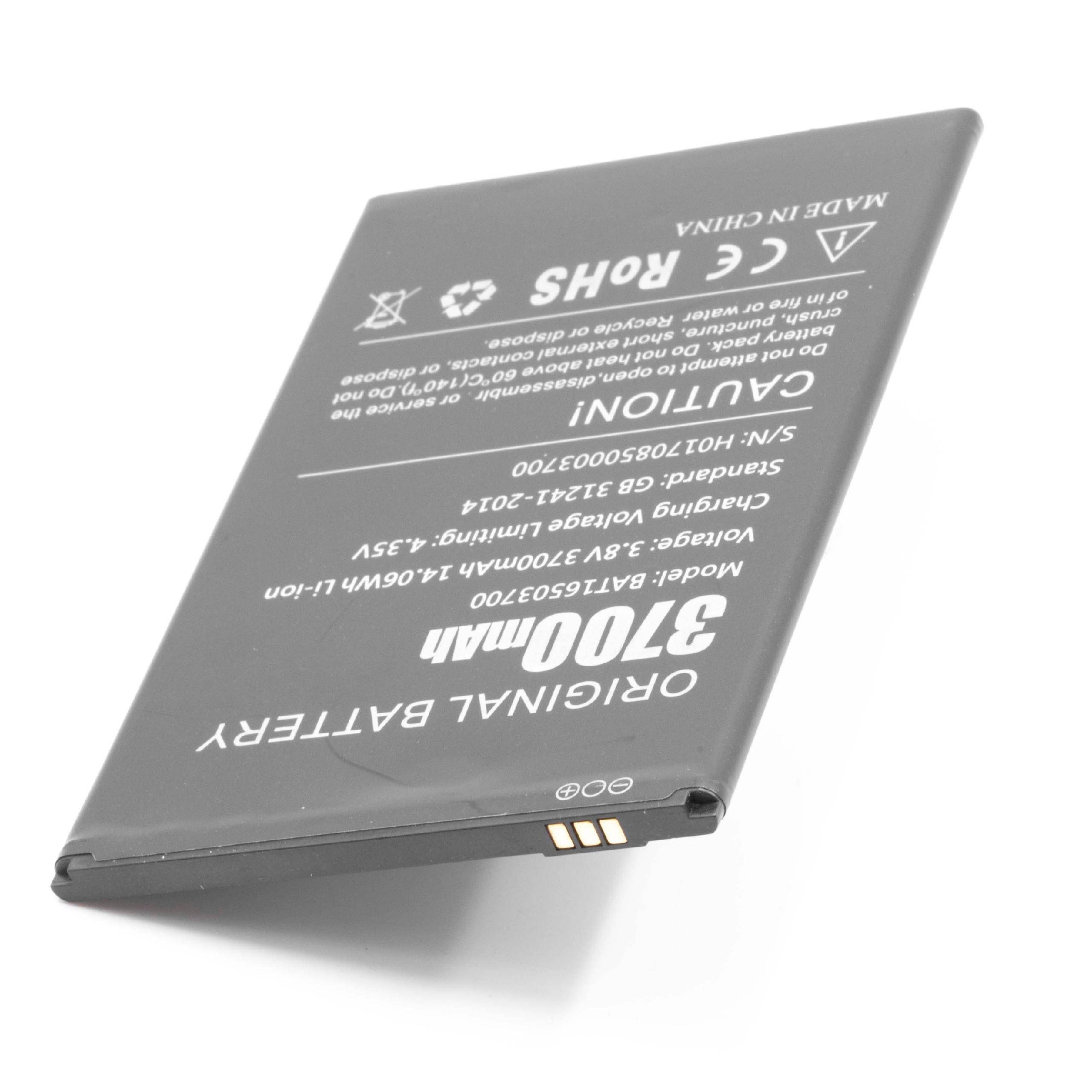 Li-Ion-Akku - 3700mAh (3.8V) für Handy, Smartphone, Telefon wie Doogee BAT16503700