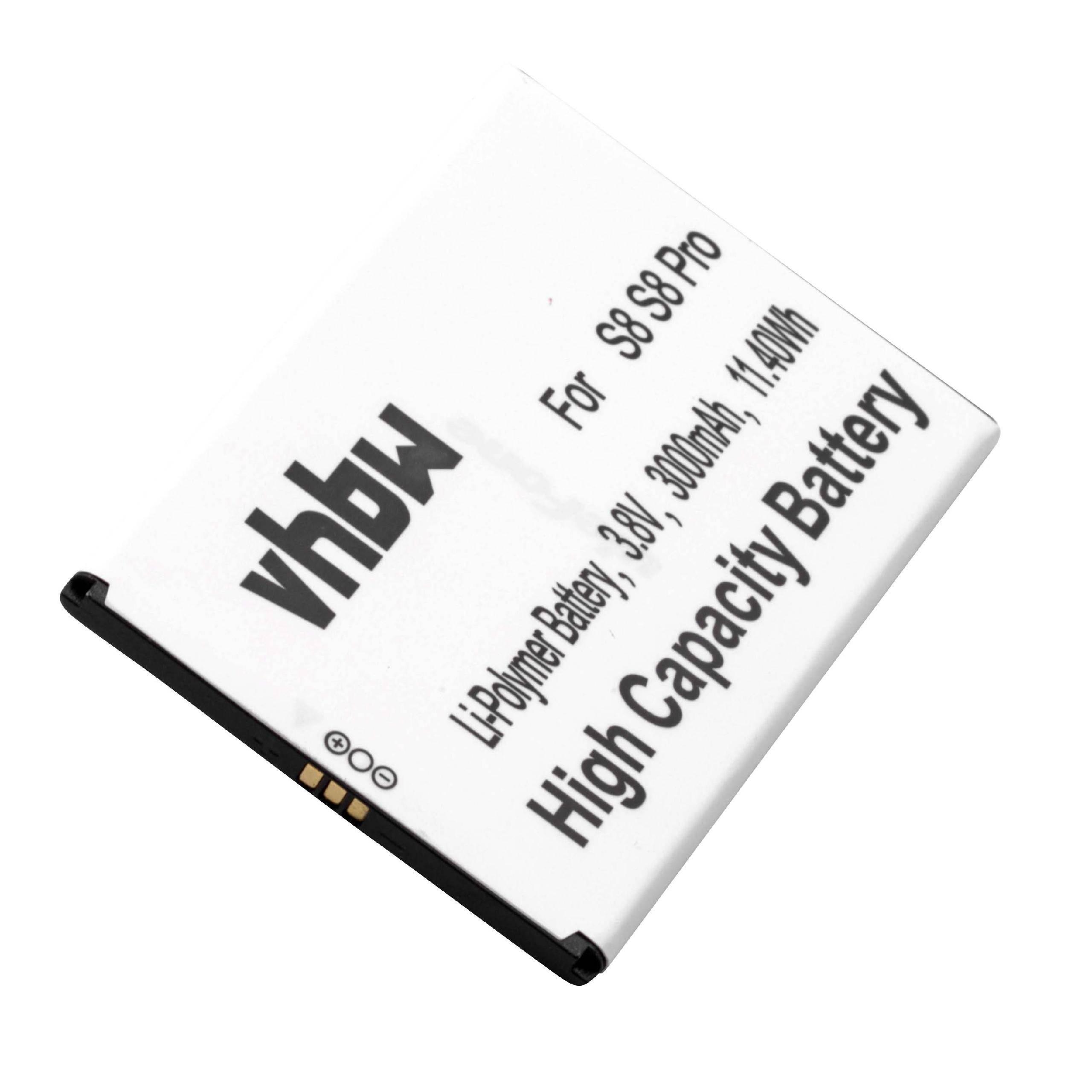 Li-Polymer-Akku - 3000mAh (3.8V) für Ulefone S8 (Pro) Handy, Smartphone, Telefon