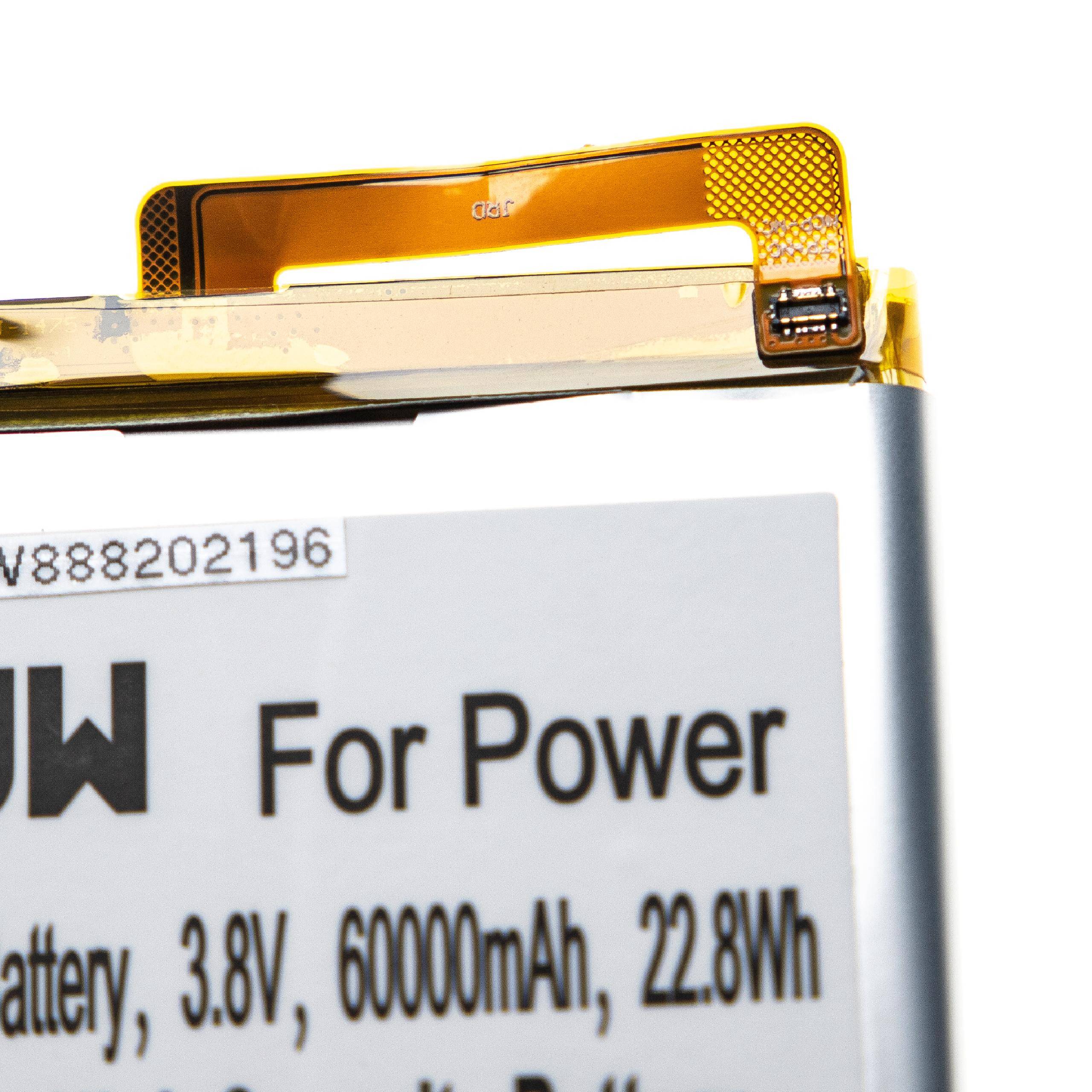 Li-Polymer-Akku inkl. Werkzeug - 6000mAh (3.8V) für Cubot Power Handy, Smartphone, Telefon wie CubotPower