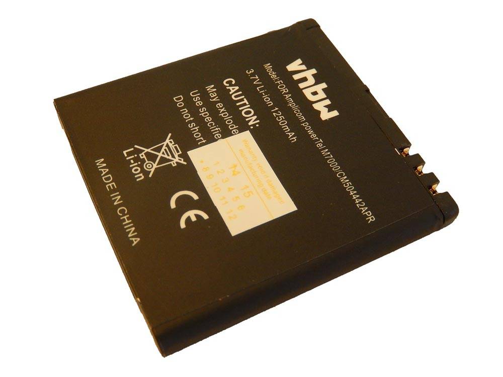 Li-Ion-Akku - 1250mAh (3.7V) für Handy, Smartphone, Telefon wie CM504442APR