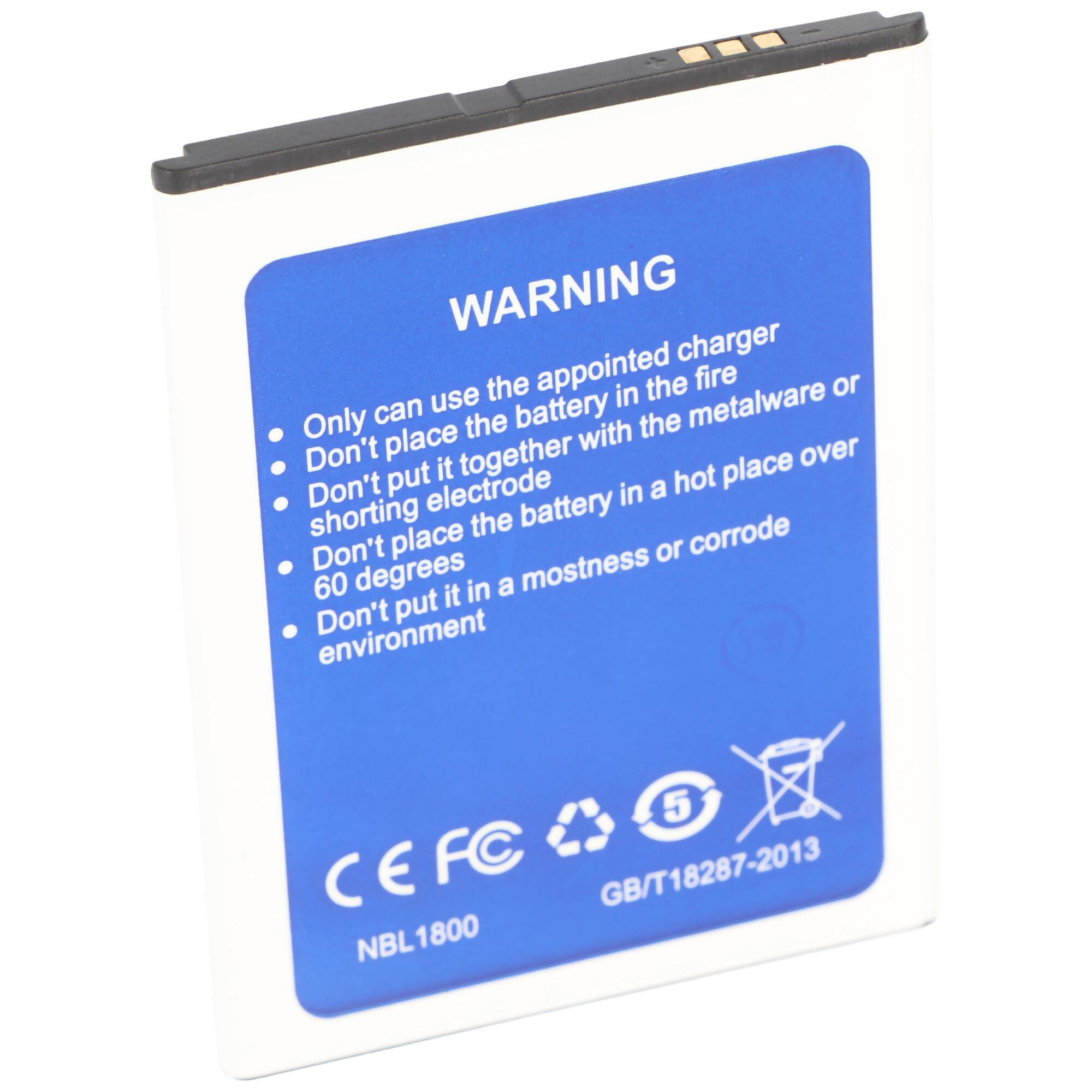 Akku für HomTom HT30 / HT30 Pro, 3000mAh, Abmessungen ca. 84,8 x 62 x 4mm