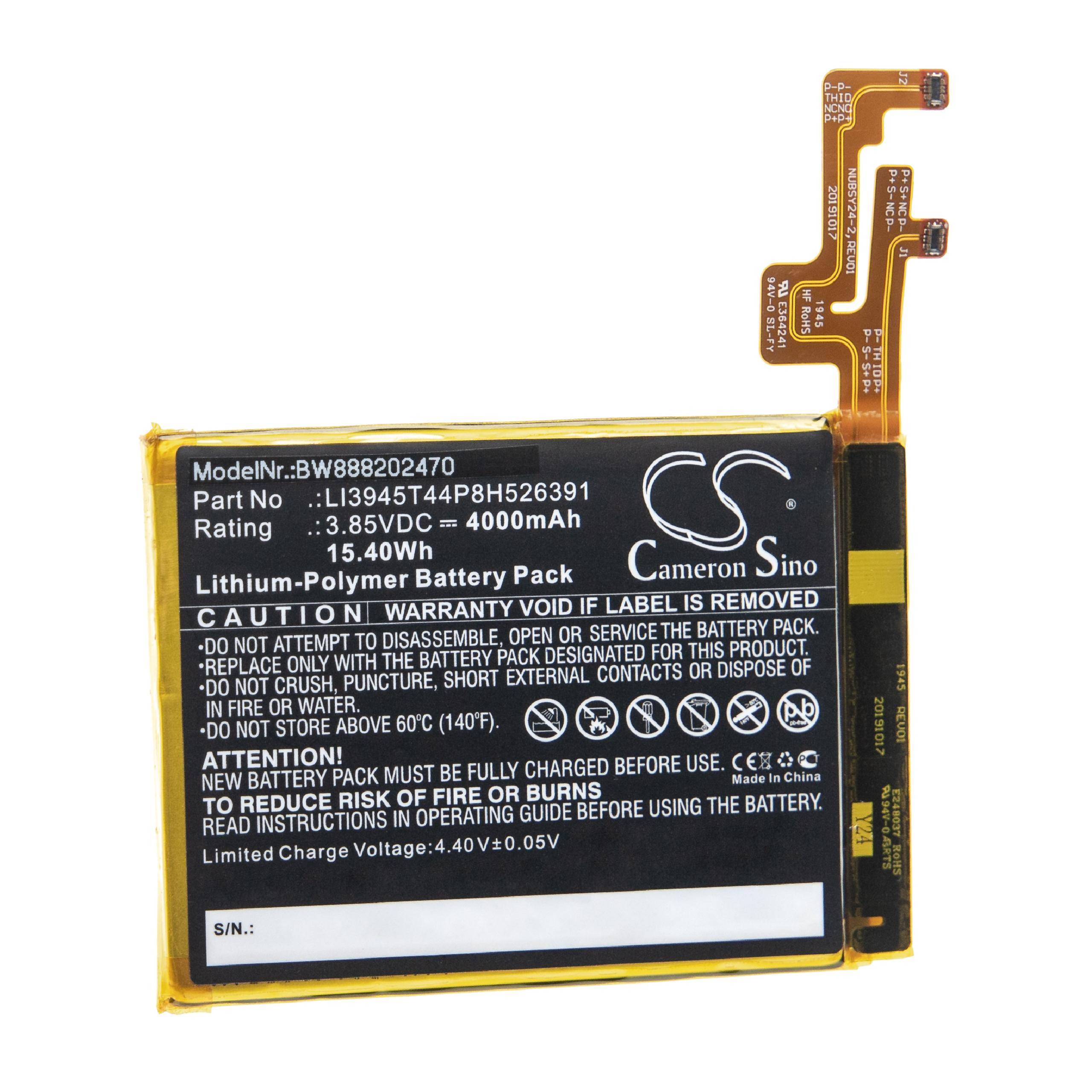 Li-Polymer-Akku - 4400mAh (3.85V) für Nubia Red Magic 5G Handy, Smartphone, Telefon wie ZTE LI3945T44P8H526391