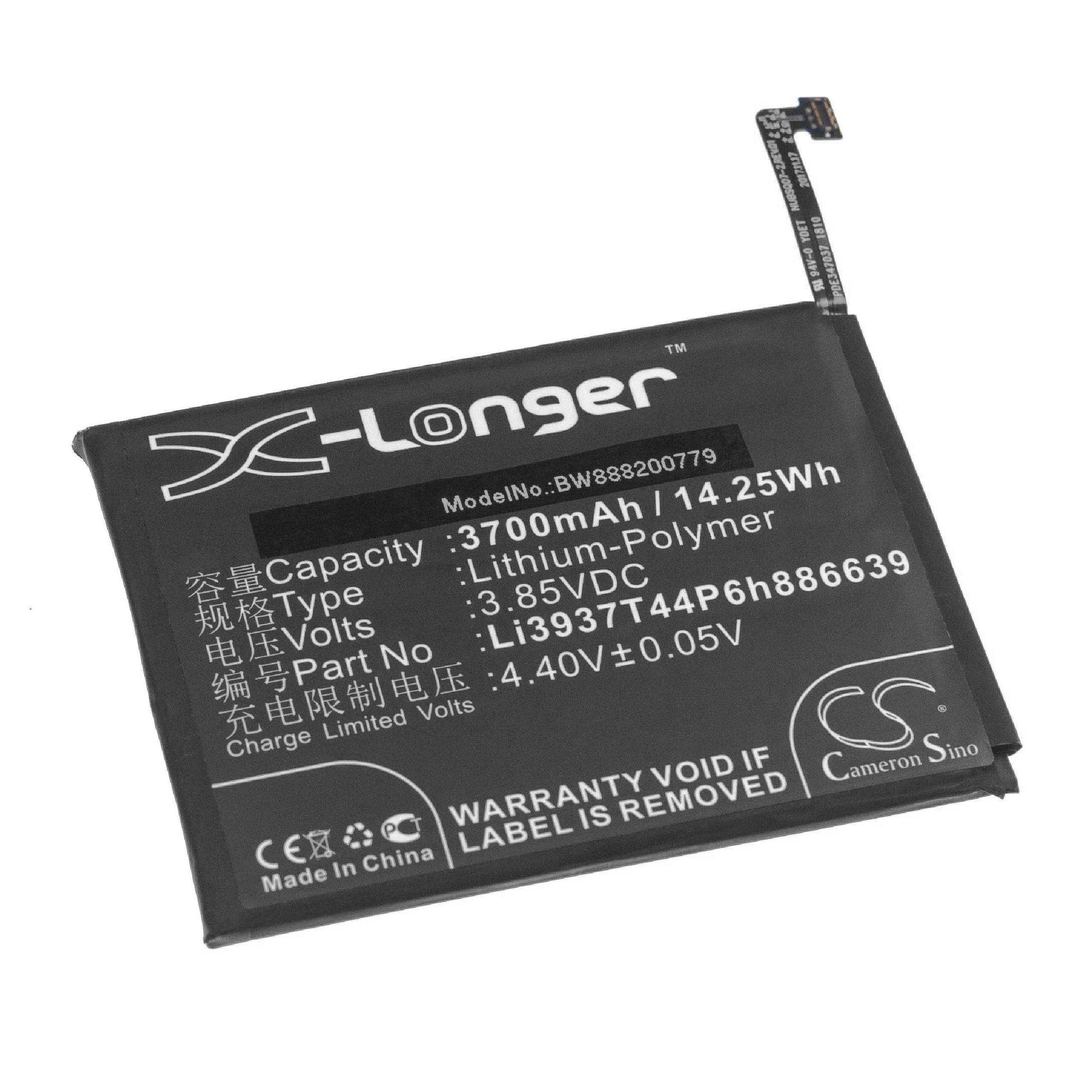 Li-Polymer-Akku - 4900mAh (3.8V) für ZTE Nubia Red Magic (Dual SIM) u.a. Handy, Smartphone, Telefon wie ZTE Li3937T44P6h