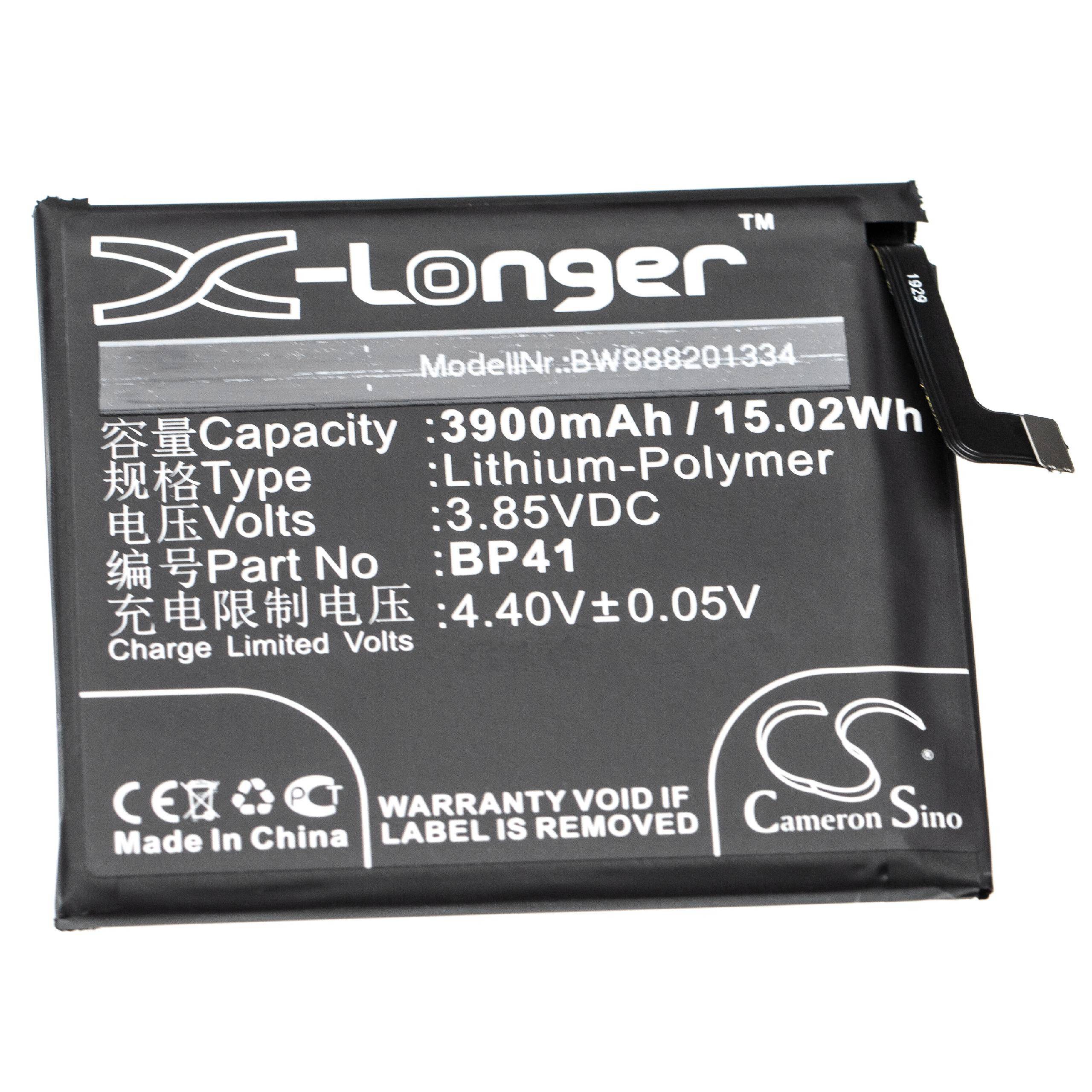 Li-Polymer-Akku - 3900mAh (3.85V) für Xiaomi Redmi K20, Mi 9T u.a. Handy, Smartphone, Telefon wie Xiaomi BP41