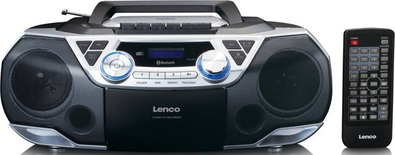 2 Stück LENCO DAB+Radio/CD/Kassette SCD-720SI Silver