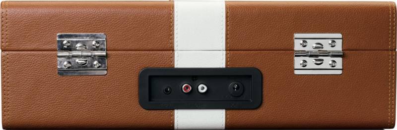 2 Stück Lenco Koffer-Plattenspieler TT-120BNWH Brown/Whi