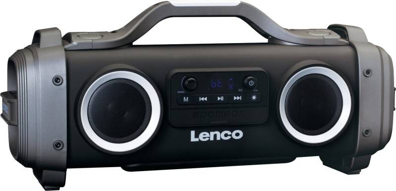 2 Stück LENCO IPX4 Boombox SPR-200 Black