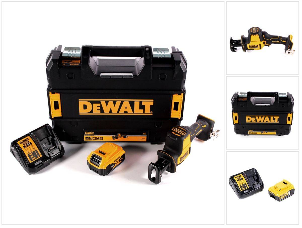 DeWalt DCS 369 P1 Akku Säbelsäge 18 V + 1x Akku 5,0 Ah + Ladegerät + TSTAK
