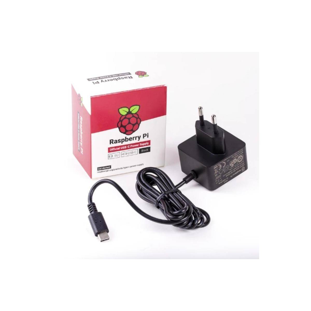 187-3417 - Raspberry Pi Steckernetzteil Spannungsversorgung, 5.1 V DC/ 3 A, 15.3 W, Schwarz