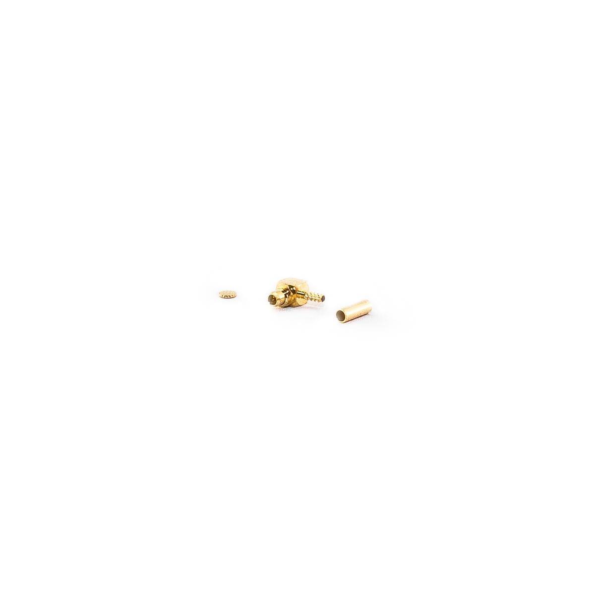 MMCX-Stecker Winkel 90° für 1.13 Kabel, Crimp Version