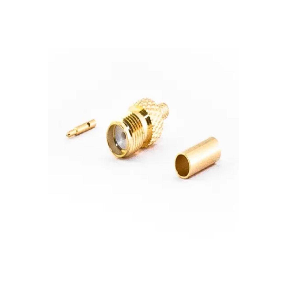 RP-SMA-Buchse für RG316 Kabel, Crimp Version