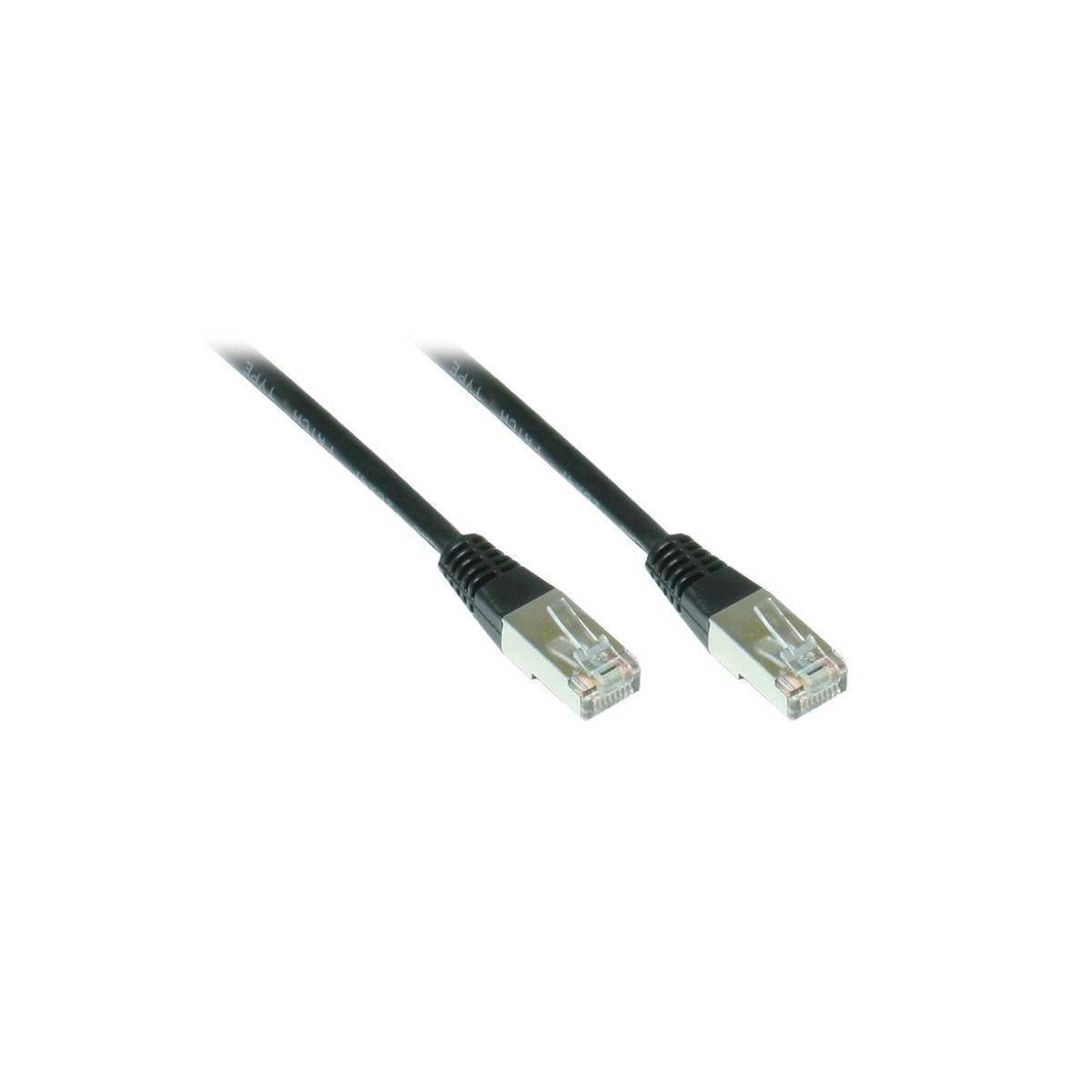 SO-30992 - Patchkabel Cat.5, F/UTP, 1m, schwarz