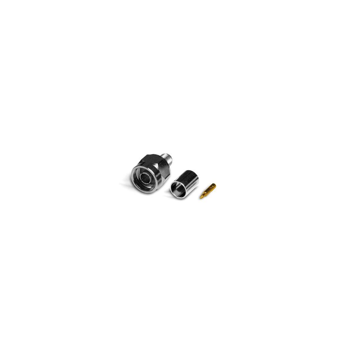 N-Stecker, Shell Hexagon für HDF400 Kabel, Crimp Version