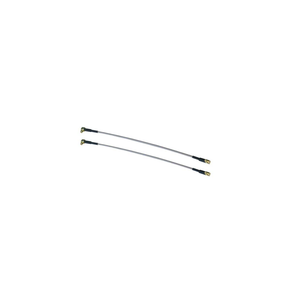 2x Pigtail MMCX-Winkelstecker zu MMCX-Winkelstecker, 14 cm