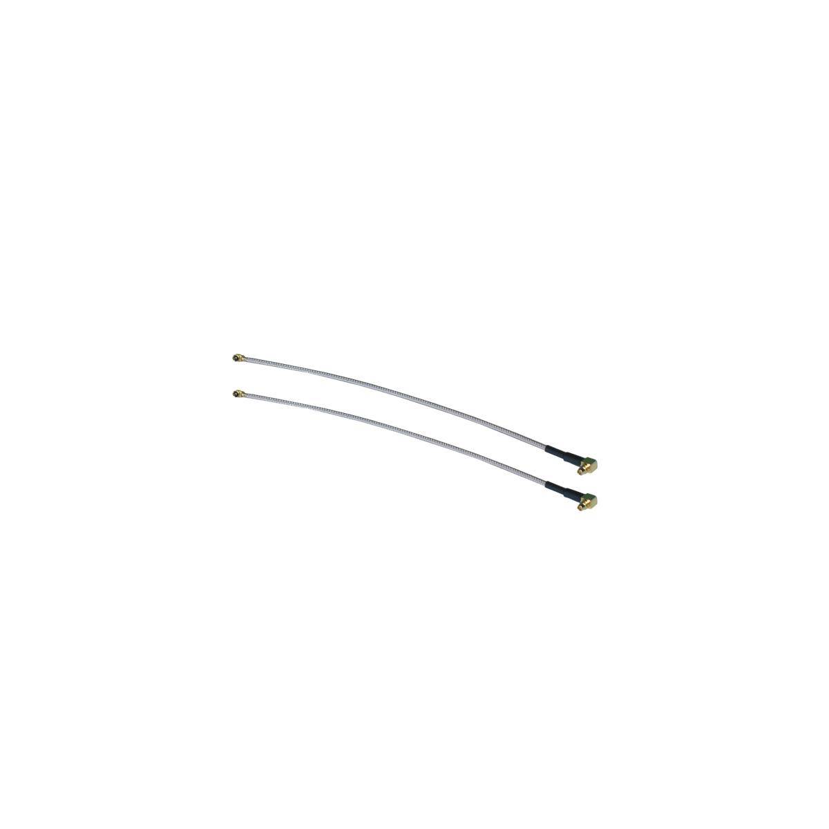 2x Pigtail U.FL-Stecker zu MMCX-Winkelstecker, 14 cm