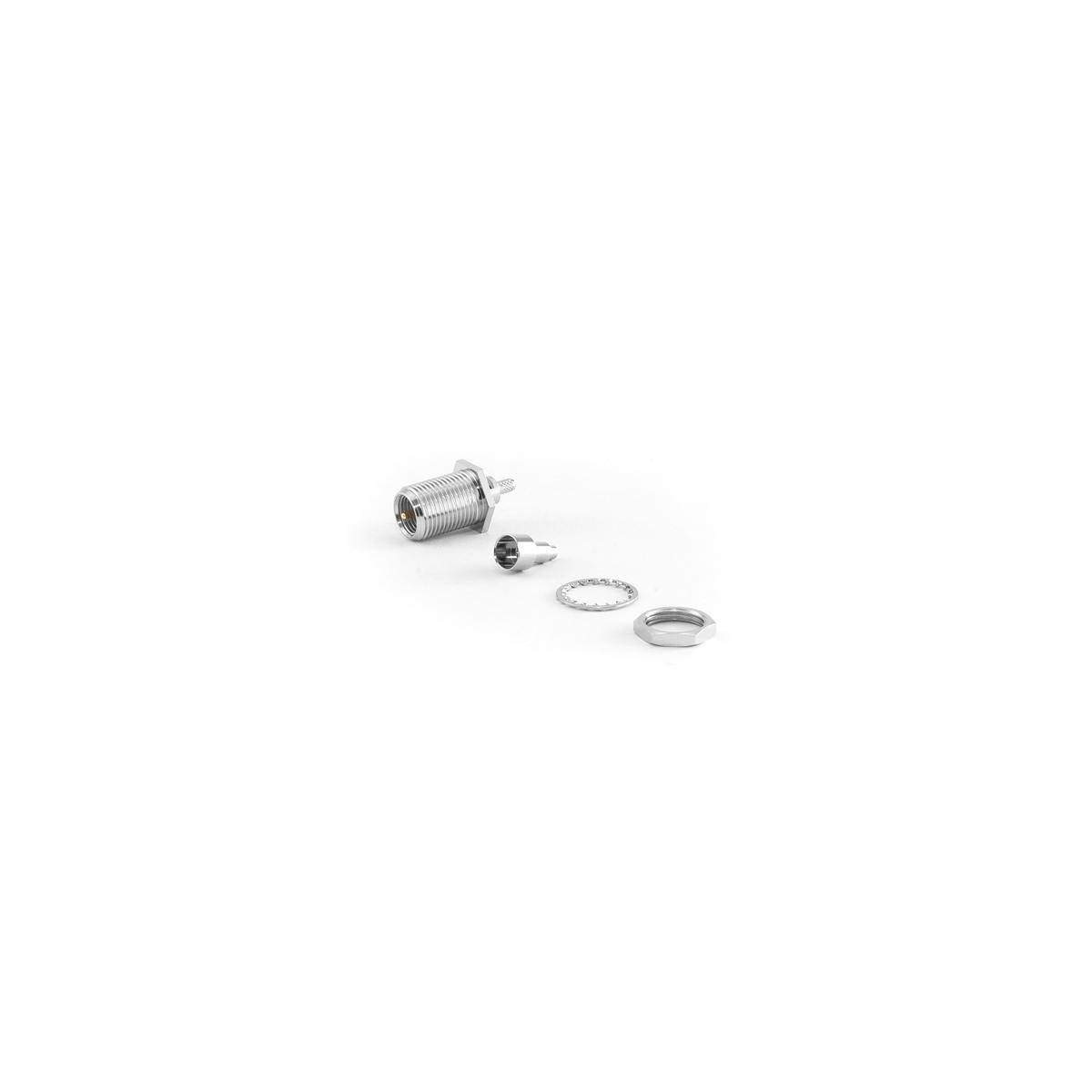 FME-Einbaustecker für RG178 Kabel, Crimp Version