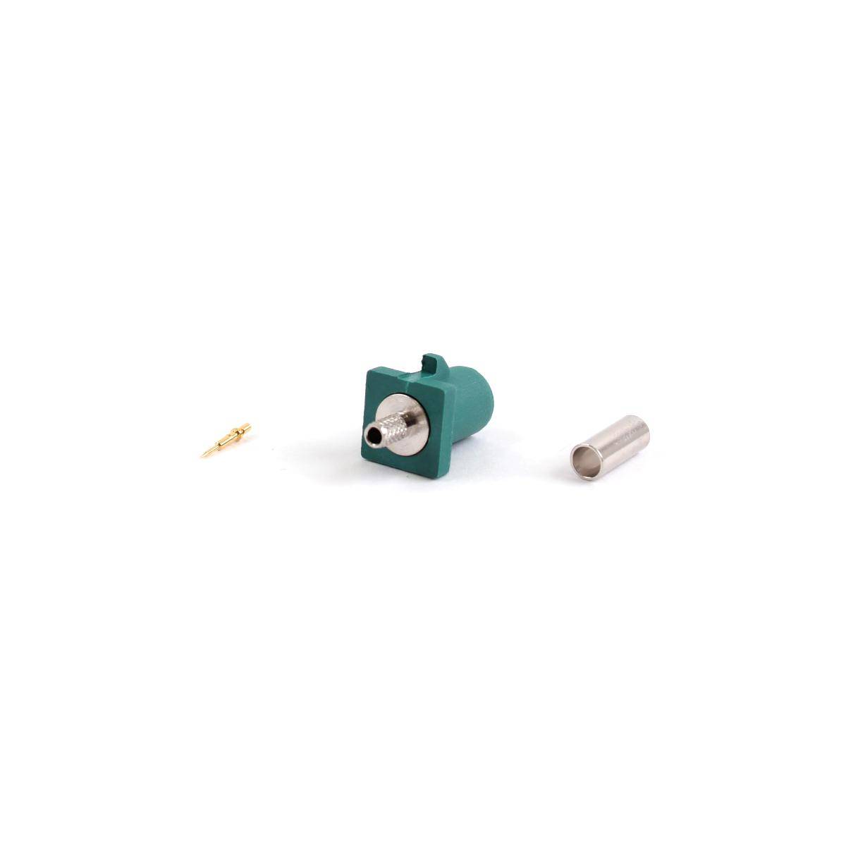FAKRA-Stecker Typ Z für RG174 Kabel, Crimp Version