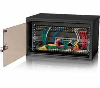 TRITON - equip Flat Pack - Patch-Panel-Gehäuse - Schwarz, RAL 9005 - 4U - 48.3 cm (19"")