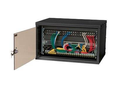 TRITON - equip Flat Pack - Patch-Panel-Gehäuse - Schwarz, RAL 9005 - 4U - 48.3 cm (19"")