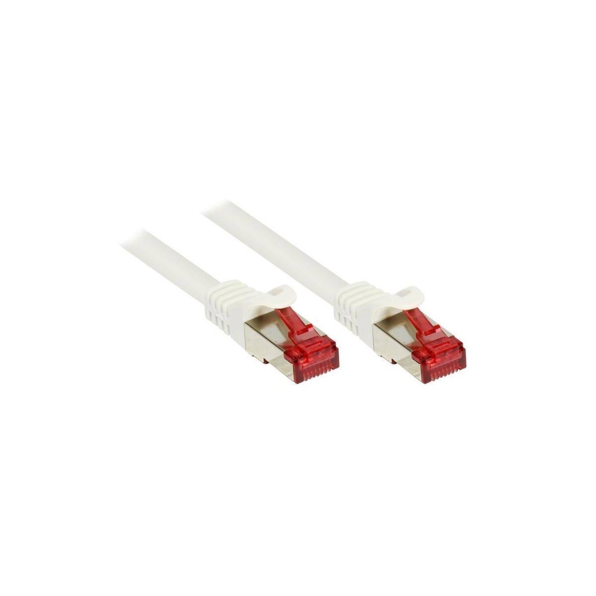 SO-31219 - Patchkabel Cat.6, S/FTP, 0,5m, weiß