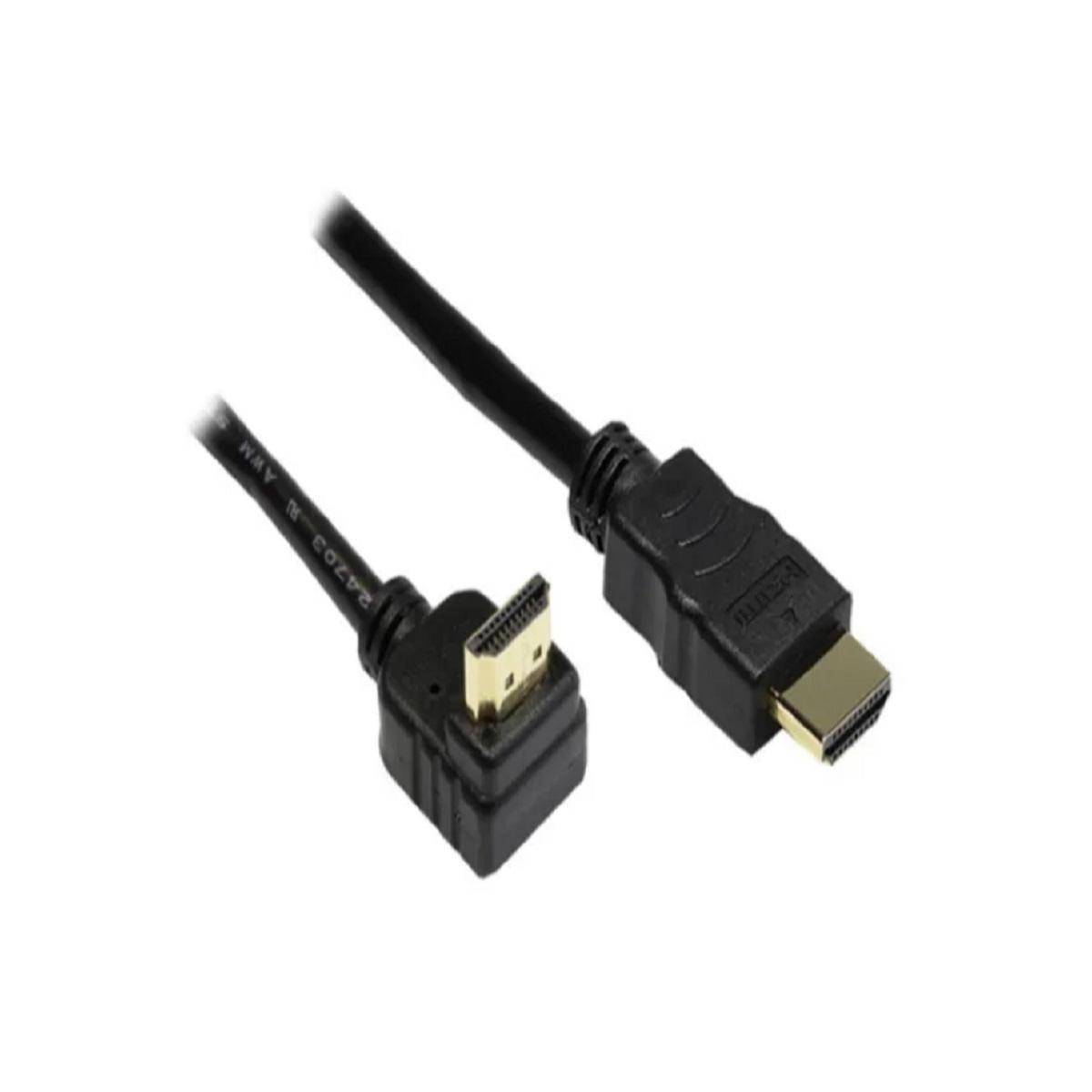 High-Speed-HDMI-Kabel mit Ethernet, 1m, Winkelstecker oben