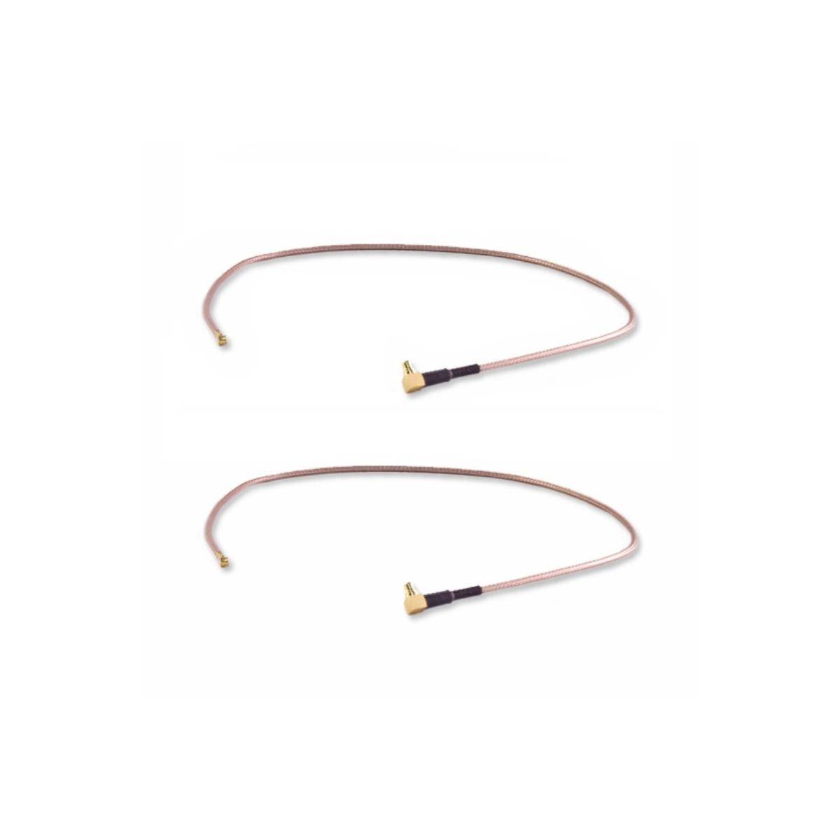 2x Pigtail U.FL-Stecker zu MMCX-Winkelstecker, 30 cm