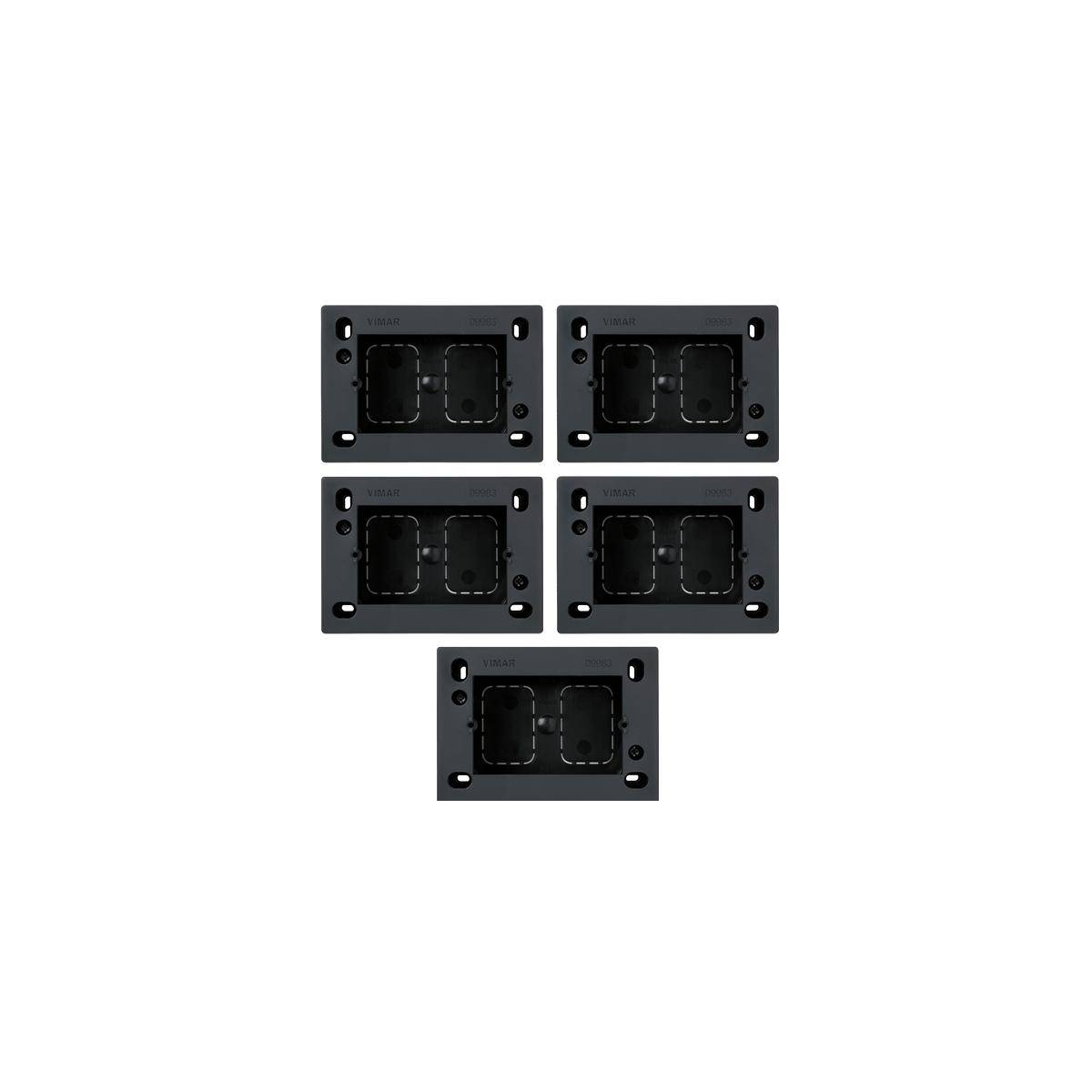5x Aufputzdosen 3M für UAP-IW Access Points, grau