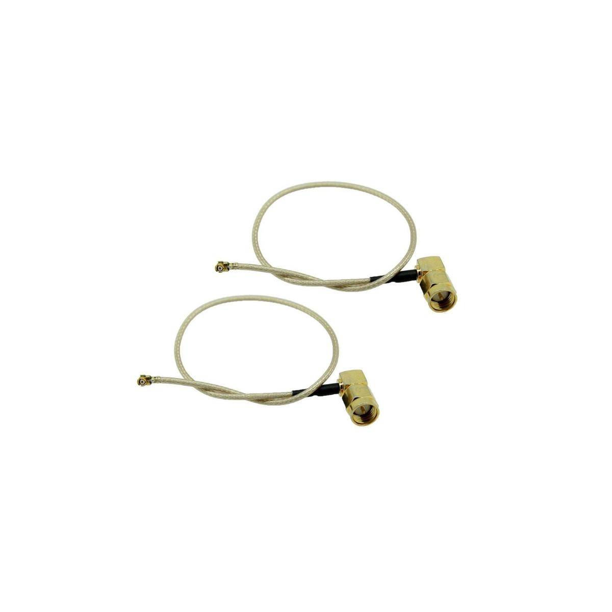 2x Pigtail SMA-Wineklstecker zu U.FL-Stecker, 25 cm