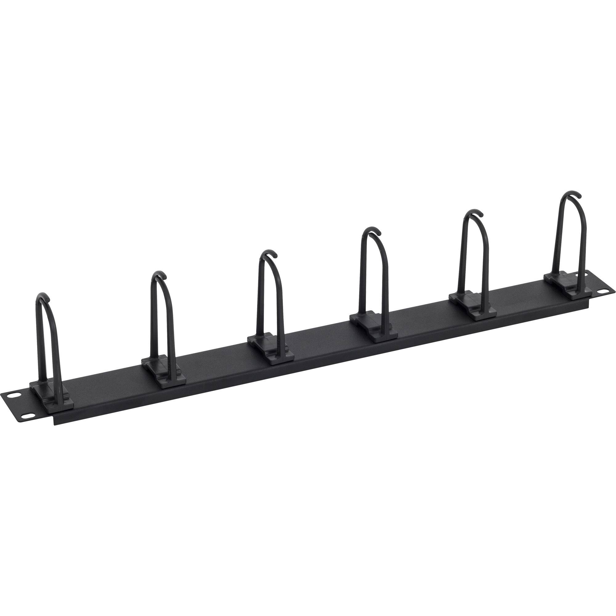 TRITON Kabelführungsplatte für Schaltschrank - Schwarz - 1U - 48.3 cm (19") - wi