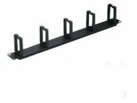 TRITON Kabelführungsplatte für Schaltschrank - Schwarz - 1U - 48.3 cm (19") - wi